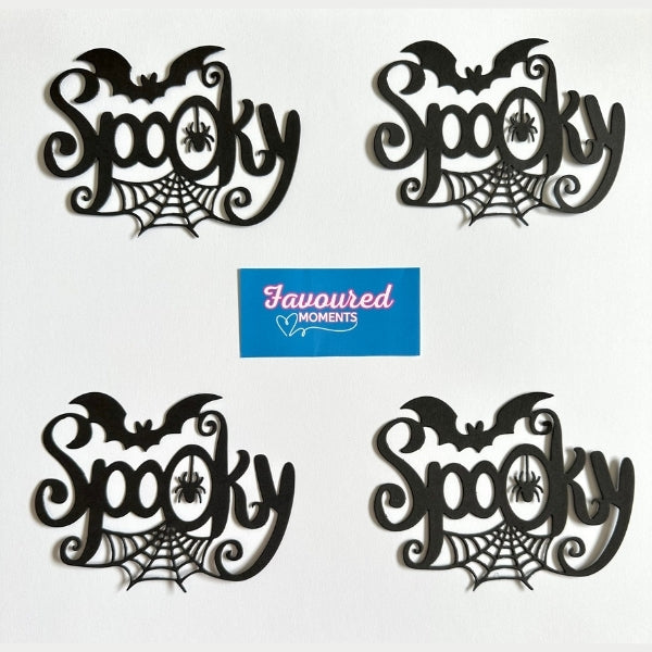 Spooky Halloween Die Cut Decorations – Pack of 4 | Silver, Orange, or Black