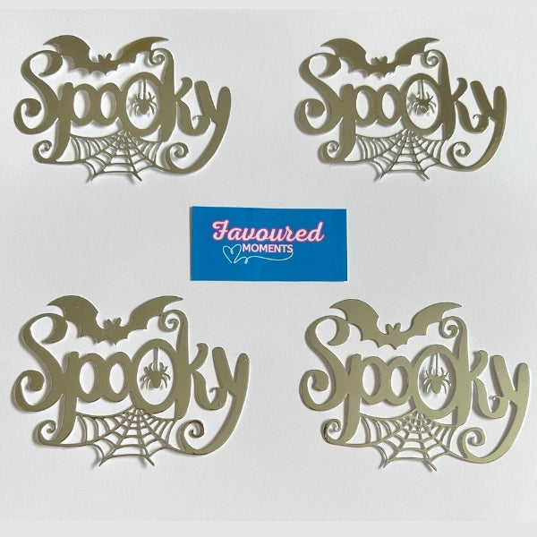 Spooky Halloween Die Cut Decorations – Pack of 4 | Silver, Orange, or Black