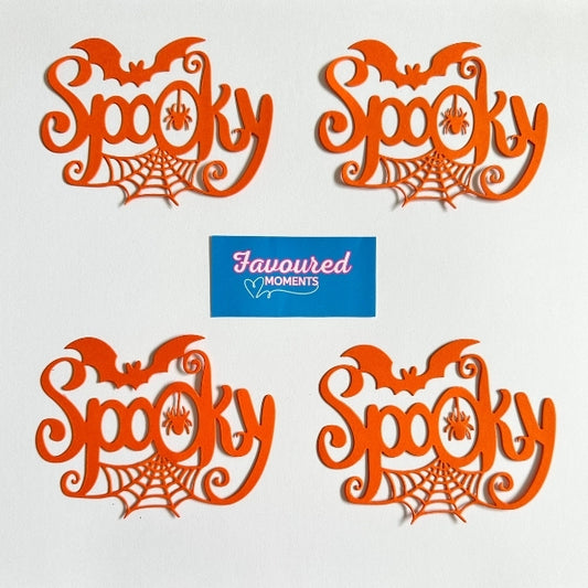 Spooky Halloween Die Cut Decorations – Pack of 4 | Silver, Orange, or Black