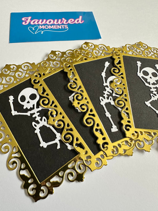 Halloween Skeleton Picture Frame Die Cuts – Pack of 4 | Cardmaking